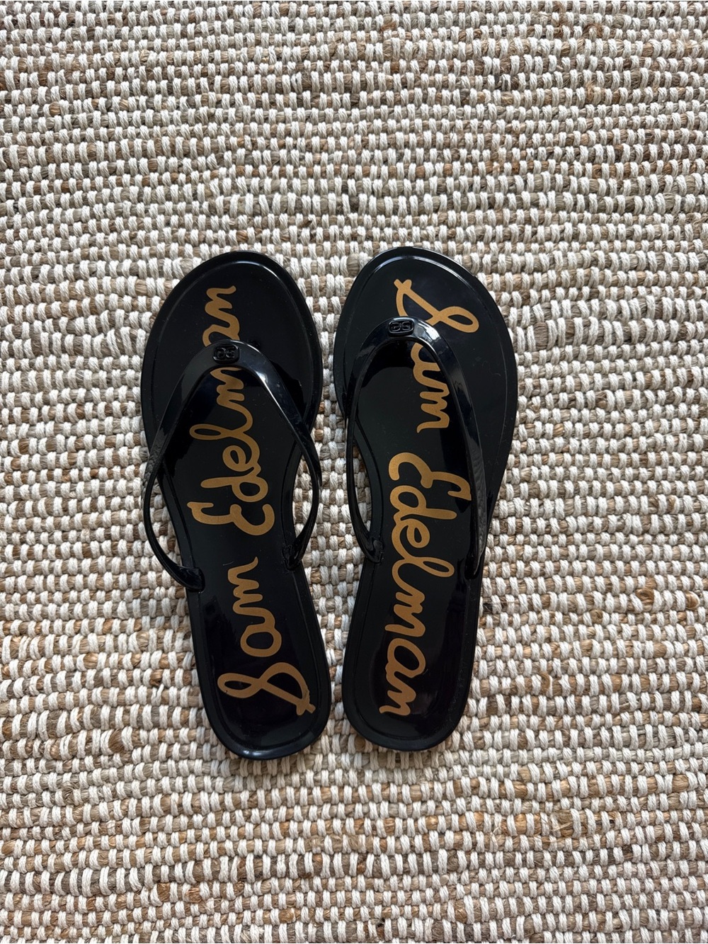 Sam Edelman Dean Flip Flops in Black